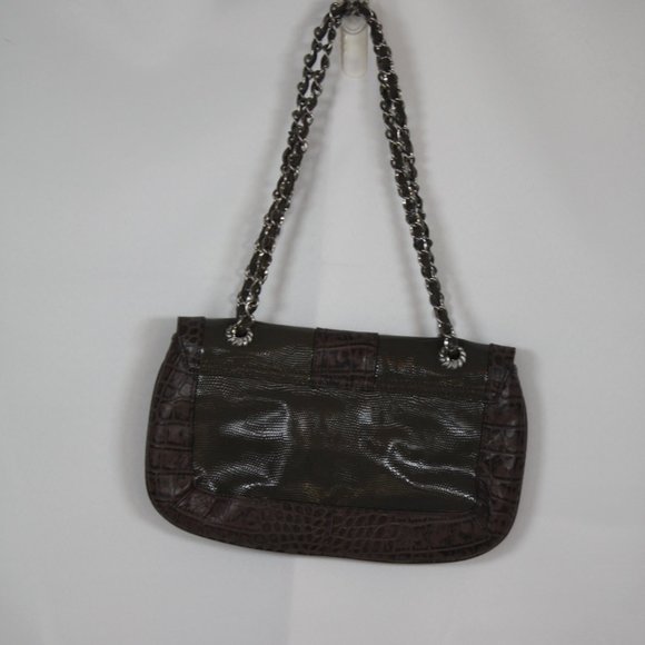 Judith Ripka BNWOT Grey Shoulder Bag with Chain Strap - Picture 4 of 11